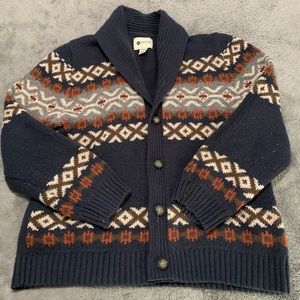 Oversized Patterned Cardigan